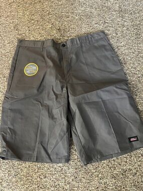 Dickies Men's Gray Work Shorts - Durable Everyday Shorts